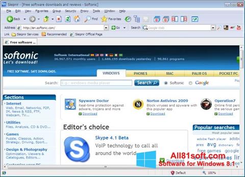 Captura de pantalla Sleipnir para Windows 8.1