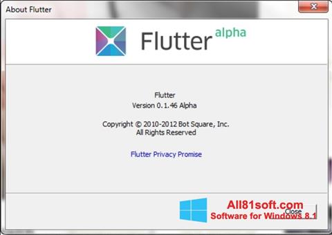 Captura de pantalla Flutter para Windows 8.1