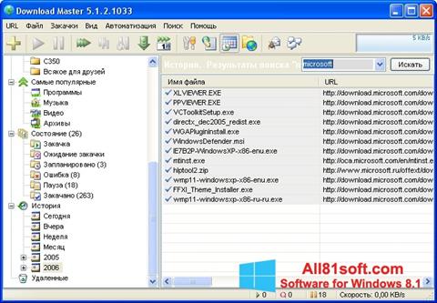 Captura de pantalla Download Master para Windows 8.1
