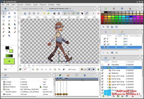 Captura de pantalla Synfig Studio para Windows 8.1