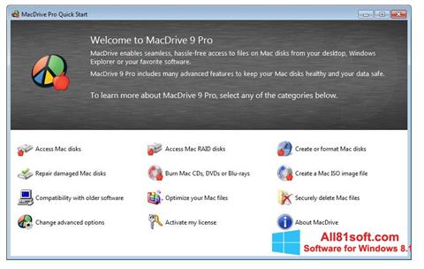 Captura de pantalla MacDrive para Windows 8.1