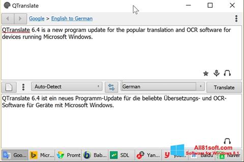 Captura de pantalla QTranslate para Windows 8.1