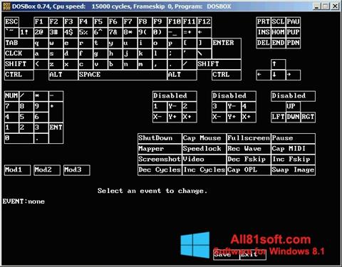 Captura de pantalla DOSBox para Windows 8.1