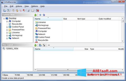 Captura de pantalla InfraRecorder para Windows 8.1