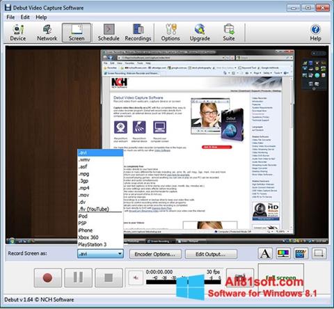 Captura de pantalla Debut Video Capture para Windows 8.1
