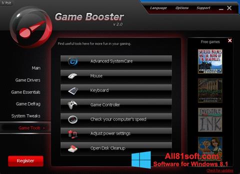 Captura de pantalla Game Booster para Windows 8.1