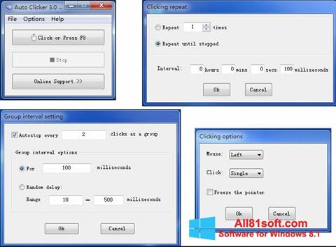 Captura de pantalla GS Auto Clicker para Windows 8.1