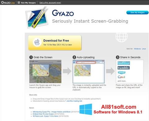 Captura de pantalla Gyazo para Windows 8.1