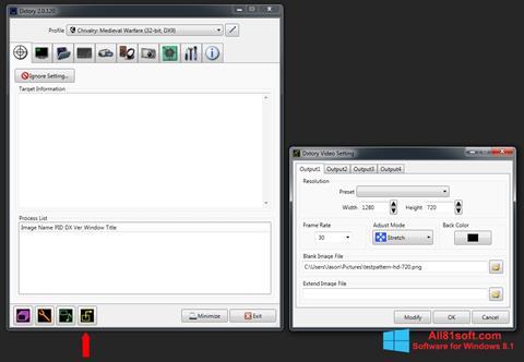 Captura de pantalla Dxtory para Windows 8.1