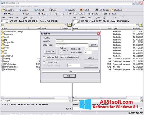 Captura de pantalla File Master para Windows 8.1