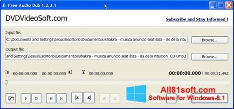 Captura de pantalla Free Audio Dub para Windows 8.1