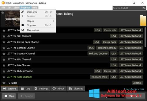 Captura de pantalla Screamer Radio para Windows 8.1