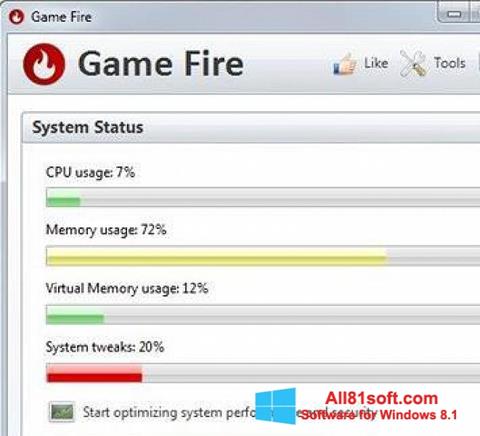 Captura de pantalla Game Fire para Windows 8.1
