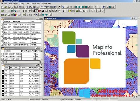 Captura de pantalla MapInfo Professional para Windows 8.1