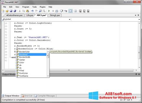 Captura de pantalla Pascal ABC para Windows 8.1