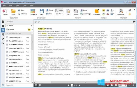 Captura de pantalla ABBYY PDF Transformer para Windows 8.1