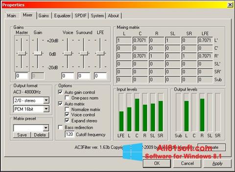 Captura de pantalla AC3 Codec para Windows 8.1