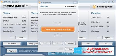 Captura de pantalla 3DMark06 para Windows 8.1
