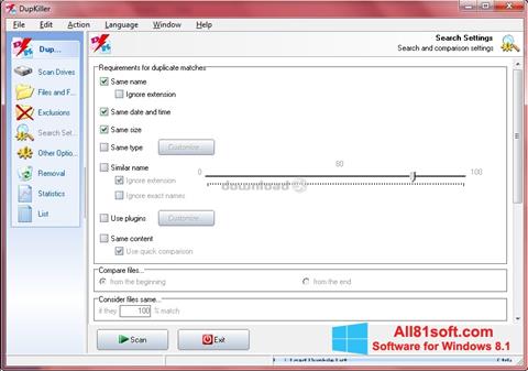 Captura de pantalla DupKiller para Windows 8.1