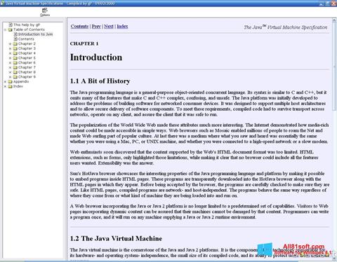 Captura de pantalla Java Virtual Machine para Windows 8.1
