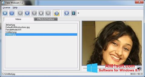 Captura de pantalla Fake Webcam para Windows 8.1
