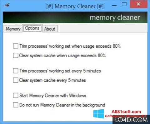 Captura de pantalla Memory Cleaner para Windows 8.1