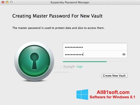 Captura de pantalla Kaspersky Password Manager para Windows 8.1
