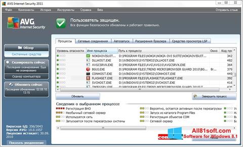 Captura de pantalla AVG para Windows 8.1