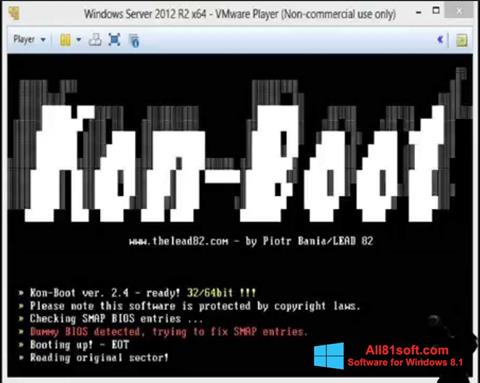 Captura de pantalla Kon-Boot para Windows 8.1