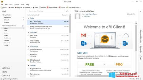 Captura de pantalla eM Client para Windows 8.1