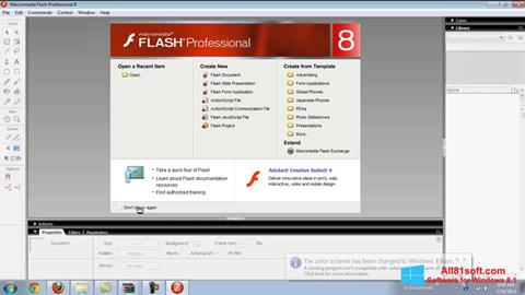 Captura de pantalla Macromedia Flash Player para Windows 8.1