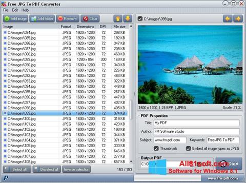 Captura de pantalla JPG to PDF Converter para Windows 8.1