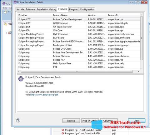 Captura de pantalla Eclipse para Windows 8.1