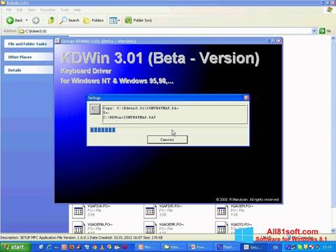 Captura de pantalla KDWin para Windows 8.1