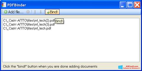 Captura de pantalla PDFBinder para Windows 8.1