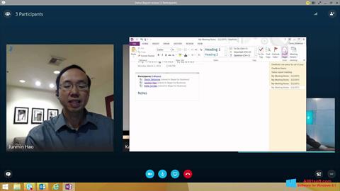 Captura de pantalla Skype for Business para Windows 8.1
