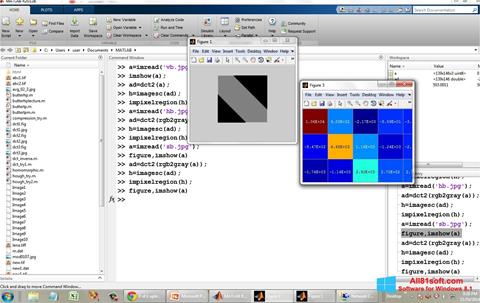 Captura de pantalla MATLAB para Windows 8.1
