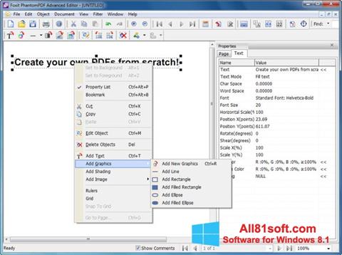 Captura de pantalla Foxit PDF Editor para Windows 8.1