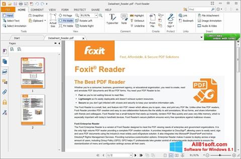 Captura de pantalla Foxit Reader para Windows 8.1