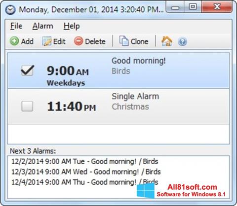 Captura de pantalla Free Alarm Clock para Windows 8.1