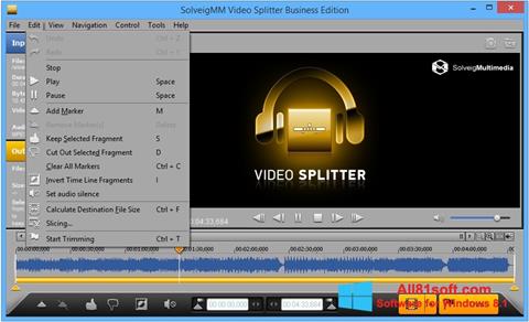 Captura de pantalla SolveigMM Video Splitter para Windows 8.1