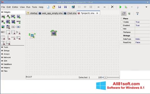 Captura de pantalla HiAsm para Windows 8.1