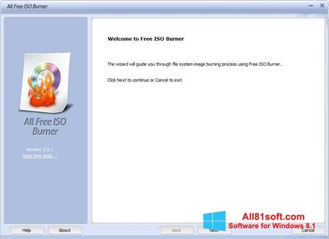 Captura de pantalla ISO Burner para Windows 8.1