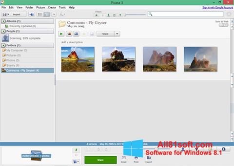 Captura de pantalla Picasa para Windows 8.1