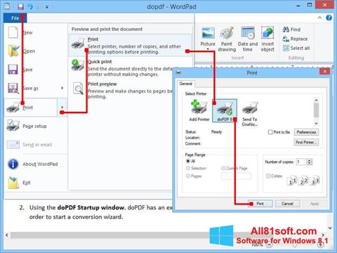 Captura de pantalla doPDF para Windows 8.1