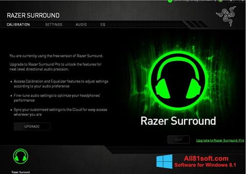 Captura de pantalla Razer Surround para Windows 8.1