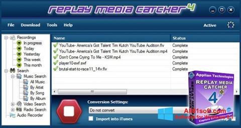 Captura de pantalla Replay Media Catcher para Windows 8.1