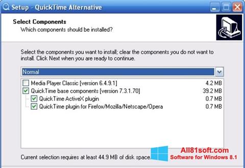 Captura de pantalla QuickTime Alternative para Windows 8.1