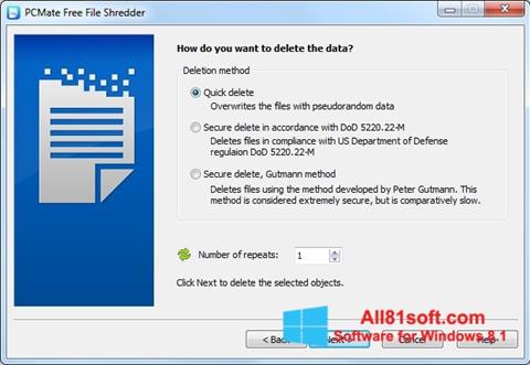 Captura de pantalla File Shredder para Windows 8.1