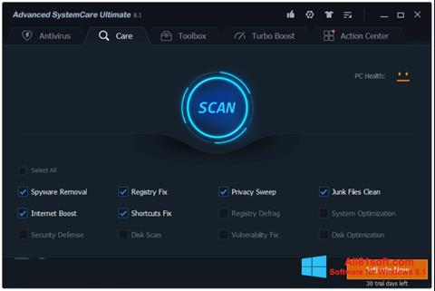 Captura de pantalla Advanced SystemCare para Windows 8.1